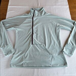 oiselle Lux Forward Half Zip Blue M